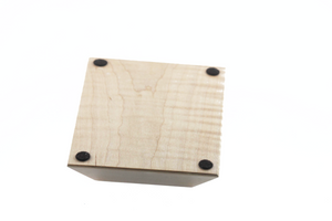 Business Card Holder Curly Maple